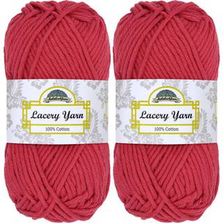 Jubileeyarn Lacery Yarn - Chunky Cotton - 100G/Skein - Rosy Blush - 2 Skeins