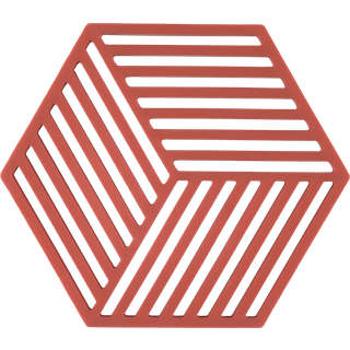Zone Denmark Hexagon Bordskåner - Burned Red - 16x14x0,9cm