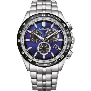 Citizen CB5874-81L Eco-Drive Herrenuhr Funk-Solar Stahl/Blau