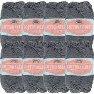 Jubileeyarn Cotton Select Yarn - Sport Weight - 50G/Skein - Campfire Smoke - 8 Skeins