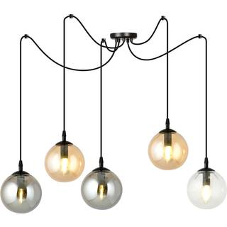 Gigi 5 Sort Mix pendellampe - Ø14 cm, E14, 230V, uden lyskilde
