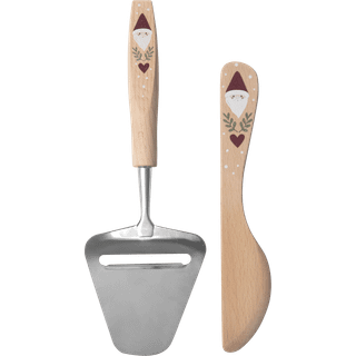 Pluto Design Santa smørekniv og ostehøvl 2 dele Beige