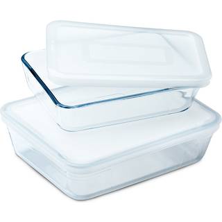 Pyrex Cook & Freeze fadsæt glas 19x14 cm og 22x17 cm.