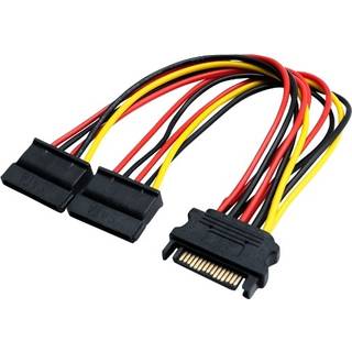 Eletra SATA 15P M 1TO2 F 15CM strømkabel ➞ På lager - klar til levering