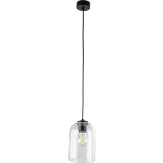 Molly hængelampe, transparent, Ø 14 cm, metal/glas