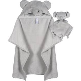 Gerber Baby Unisex Hooded Bærbart tæppe og sikkerhedstæppe Set Animals Geos Neutral One Størrelse