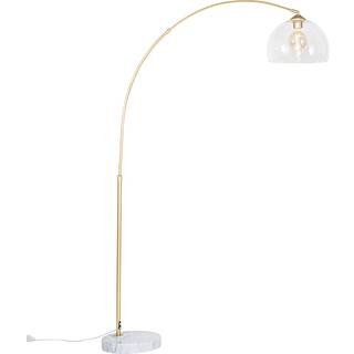 Smart buelampe messing med klart glas inkl. WiFi G95 - Arc