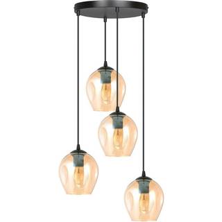 Istar 4 Sort Premium Rav pendellampe - Ø14 cm, E27, 230V, uden lyskilde