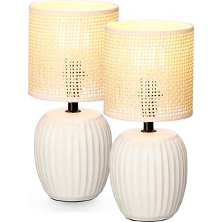 Bordlampe Gift Decor Hvid 60 W 2 enheder