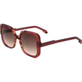 Silvian Heach Sunday Sun 20107 53 Solbriller Kvinder Rød - Shiny Faded Red Pattern Orange - 53mm