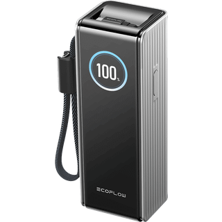 EcoFlow RAPID with cables 170W Powerbank - Sølv - 25000 mAh