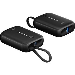 Goobay Powerbank 10.000 mAh m/kabel, PD20W