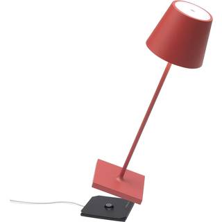 Zafferano Poldina bordlampe batteri IP65 rød