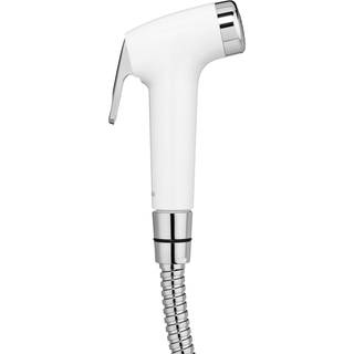 Brondell PS-91W Purespa Essential Handheld Bidet Spr?jte til toiletter inkluderer spiralmetalslange og hylster omgivelsestemperatur hvid