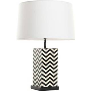 Bordlampe Home ESPRIT Hvid Sort 50 W 220 V