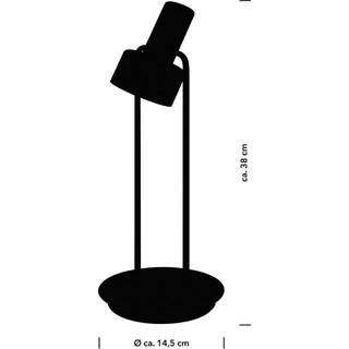 Banji LED-bordlampe, sort, højde 37 cm, touchdæmper