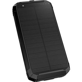 Platinet Powerbank 10000mAh / 15W med solceller - Sort