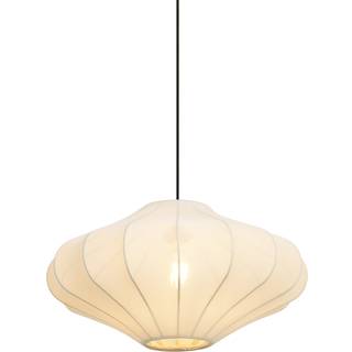 Japandi pendellampe beige med stofskærm 50 cm - Plu