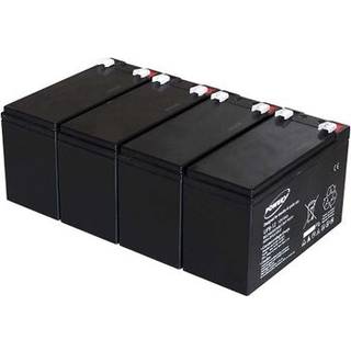 Powery Bly-Gel-Batteri til UPS APC RBC24 9Ah 12V