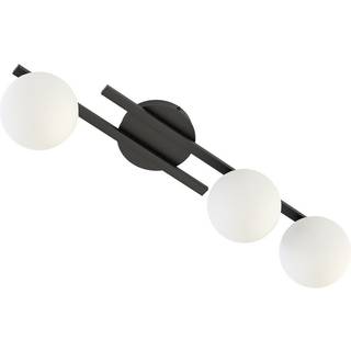 Kairo 3 Sort/Opal loftslampe - Ø14 cm, E14, 230V, uden lyskilde