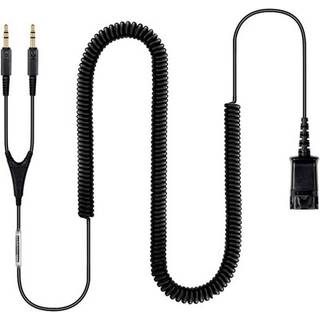 POLY|HP Cable Stereo with Dual 3.5mm to QD Connector