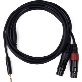 MINIJACK 3,5mm TRS Han til 2x XLR Hun (3m)