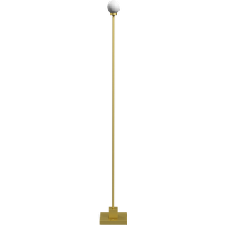 Northern LED-gulvlampe Snowball messingfarvet, 2700 K