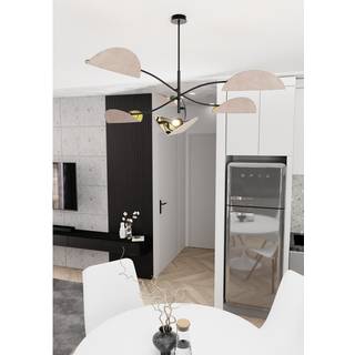 Lotus 6 Sort/Grå loftslampe - E14, 230V, uden lyskilde