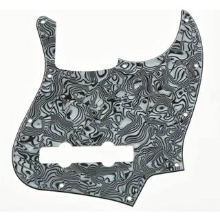 Dopro 5 String Jazz Bass Pick Guard J Bass Scratch Plate til USA/Mexican FD 5 String Jazz Bass Zebra Stripe