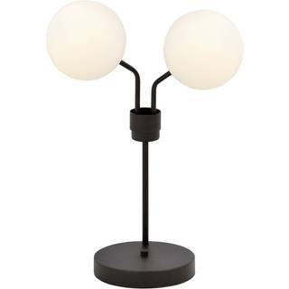 Nova LN2 Sort/Opal bordlampe - Ø15 cm, E14, 230V, uden lyskilde
