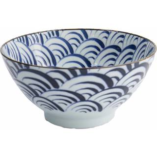 Tokyo Design Studio Natsu Nami Mixed skål 1000 ml, blå/hvid