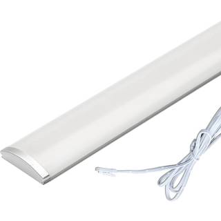 1 meter LED skabsbelysning - 6mm høj, 12V DC, 9W, med endeprop - Dæmpbar : Dæmpbar, Kulør : Varm