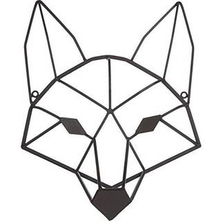 Everydecor Brun Geometrisk R?vehoved Metal V?g Art Decor til Hjemmekontor K?kken Stue Sovev?relse Bondeg?rd Indend?rs og udend?rs R?veskilt dekor