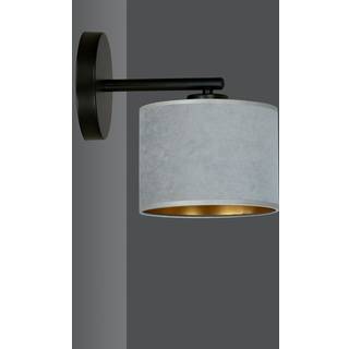 Hilde K1 Sort/Grå væglampe - Ø20 cm, E27, 230V, uden lyskilde