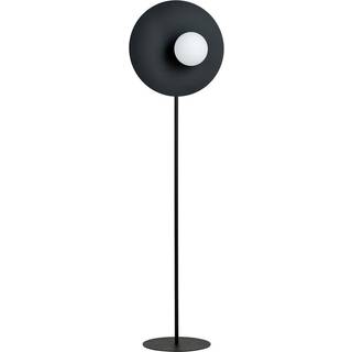 Oslo Lp Sort/Opal gulvlampe - Ø15 cm, E14, 230V, uden lyskilde
