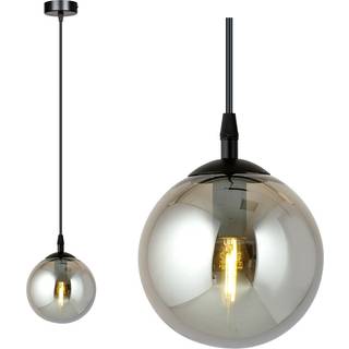 Cosmo 1 Sort/Grafit pendellampe - Ø14 cm, E14, 230V, uden lyskilde