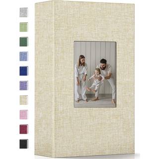 Fotoalbum 4x6-300 fotos Foto b?ger med 300 vandrette lommer linned coveralbum til familie bryllupsdag babyferiebilleder