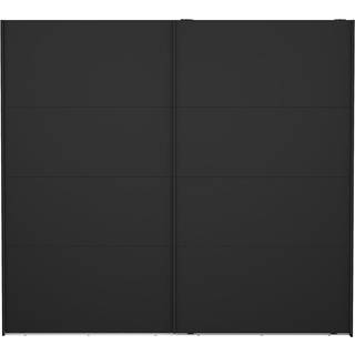 Catania Garderobeskab 2 skydelåger 245 x 220 cm - Matt Black