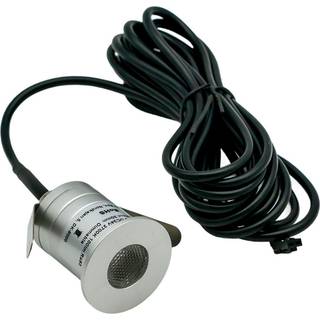 Sauna downlight - 24V DC, RA93, 1,1W, 3m ledning, Hul: Ø3 cm, Mål: Ø3,5 cm - Kulør : Varm