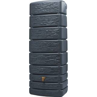 4rain Slim Stone regnvandsbeholder grå granit med hane 500L