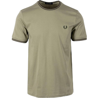 Fred Perry Twin Tipped Short Sleeved T Shirt Green