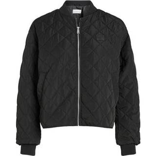Relaxed Quilted Bomber Jacket - Black - M