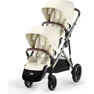 Cybex GAZELLE S Tvillingevogn, Seashell Beige/Taupe