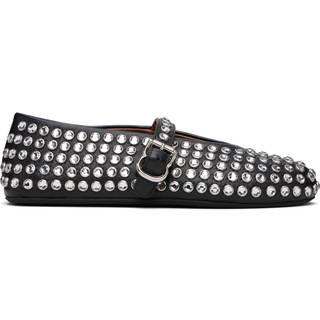 AlaÃ¯a Embellished leather ballet flats - black - EU 40