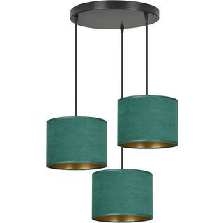 Hilde 3 Sort Premium Grøn pendellampe - Ø20 cm, E27, 230V, uden lyskilde