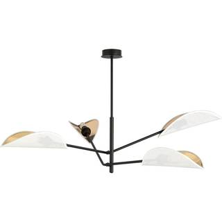 Vene 4 Hvid/Guld loftslampe - Ø12 cm, E14, 230V, uden lyskilde