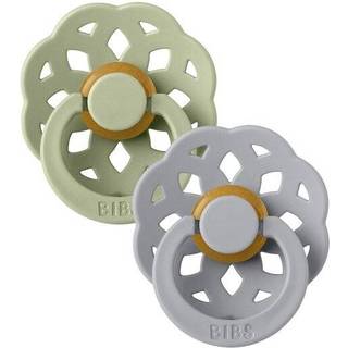 BIBS Boheme Sut - 2-Pak - Str. 2 - Naturgummi - Sage/Cloud