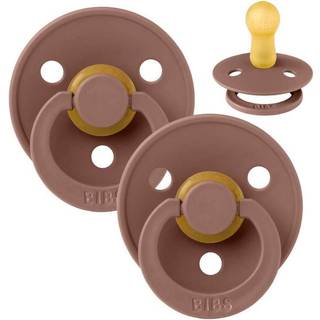 BIBS Rund Colour Sut - 2-Pak - Str. 2 - Naturgummi - Woodchuck/Woodchuck