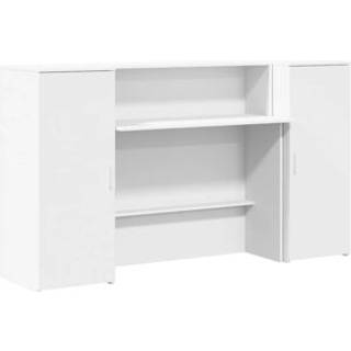Receptionsskranke Konstrueret Træ - Hvid / 180 x 50 x 103.5 cm