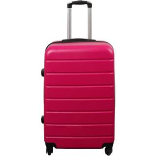 Kuffert - Hardcase kuffert - Str. Medium - Pink - Praktisk rejsekuffert